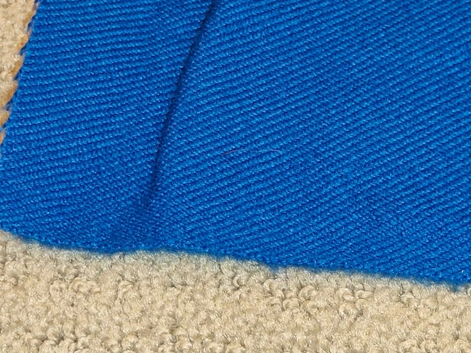 Large 85" x 60" Dual-Textured Twill Brushed Fleece Blue Fabric - photo 5