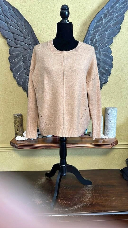 Top Shop Women's Tan Knit Sweater