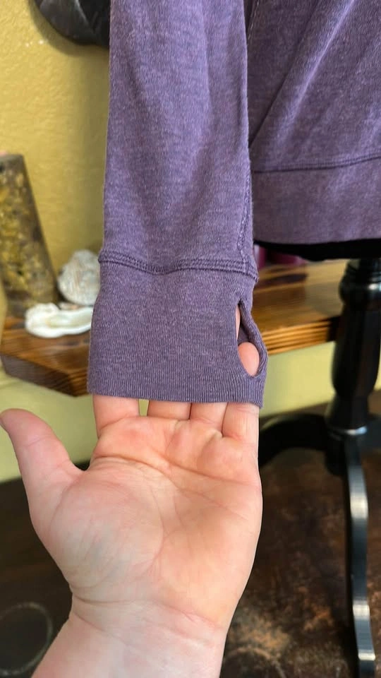 Lululemon Purple Reversible Cowl Neck Sweater - photo 2