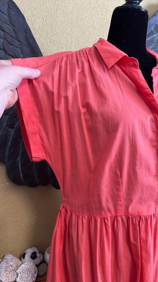 George Coral Button-Down Dress - photo 4
