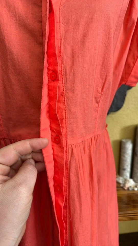 George Coral Button-Down Dress - photo 5