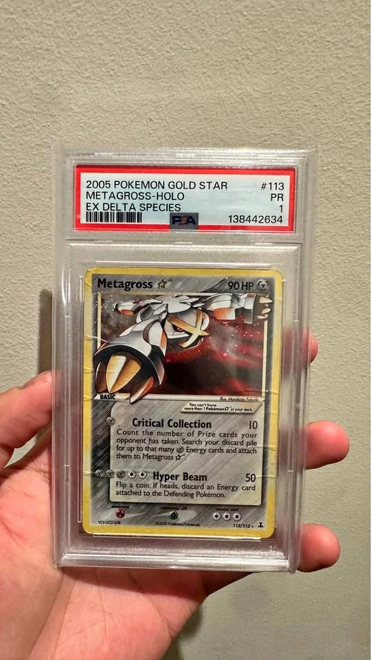 Gold Star Metagross PSA 1 - 4.1 OBO FS/FT