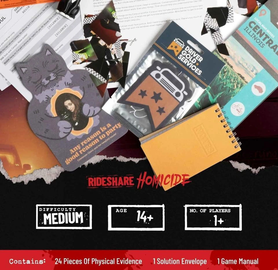 Hunt A Killer: Rideshare Homicide – Murder Mystery Game - photo 3