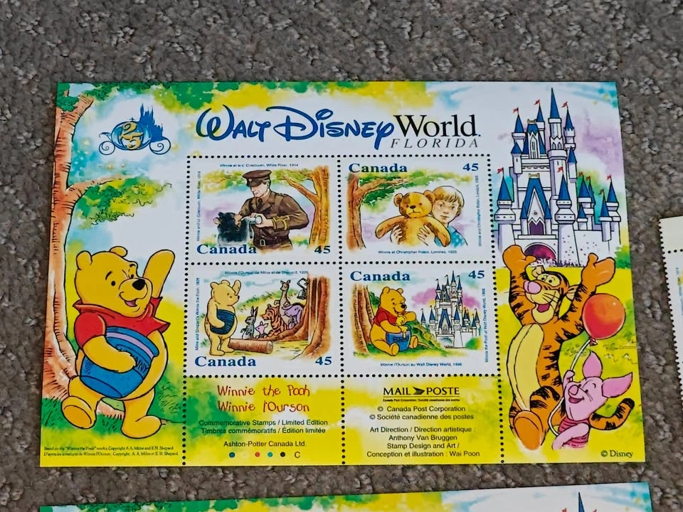Stamp Collection - Vintage 1996 Canada Post Winnie the Pooh - photo 3