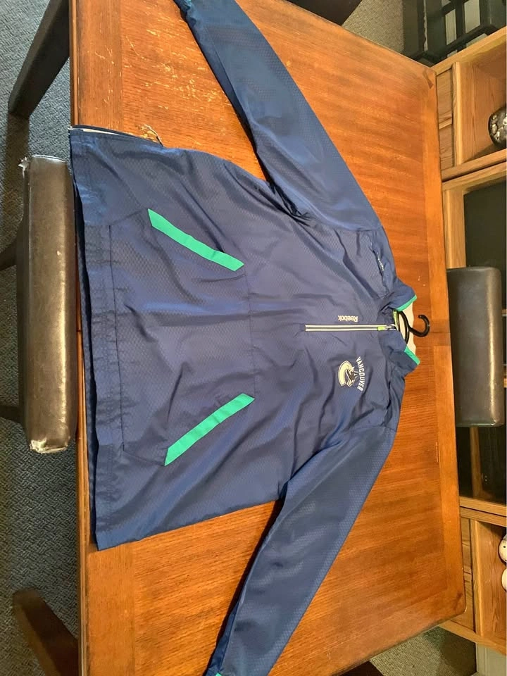 Reebok Vancouver Canucks 1/4 Zip Windbreaker - 2XL