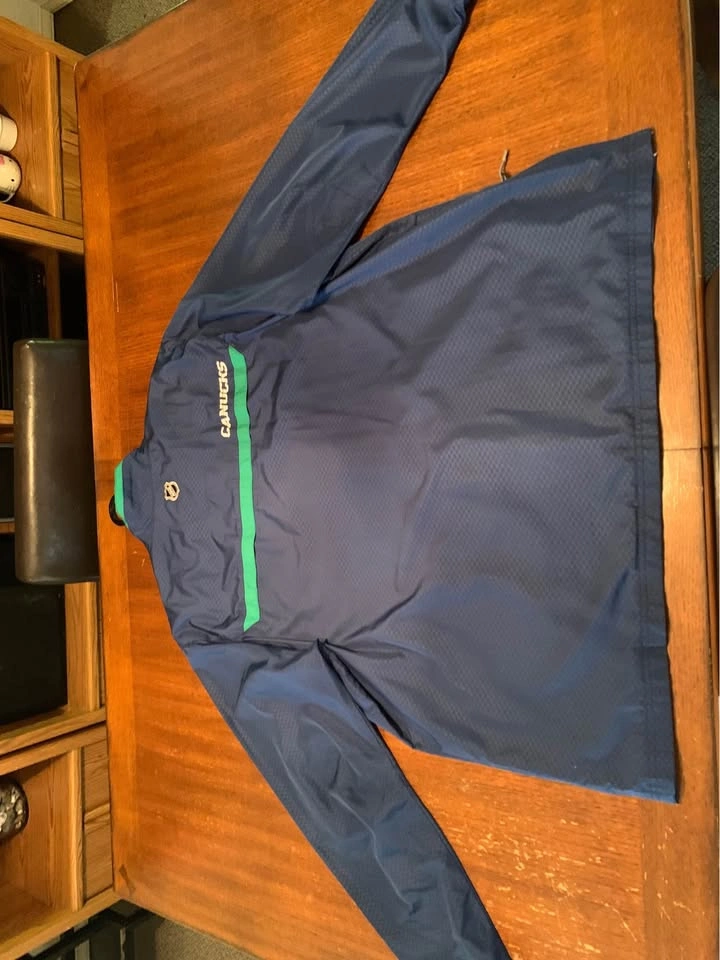 Reebok Vancouver Canucks 1/4 Zip Windbreaker - 2XL - photo 2