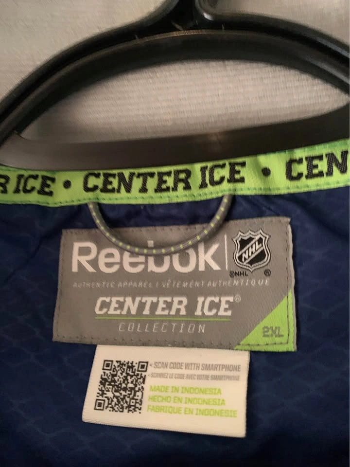 Reebok Vancouver Canucks 1/4 Zip Windbreaker - 2XL - photo 3