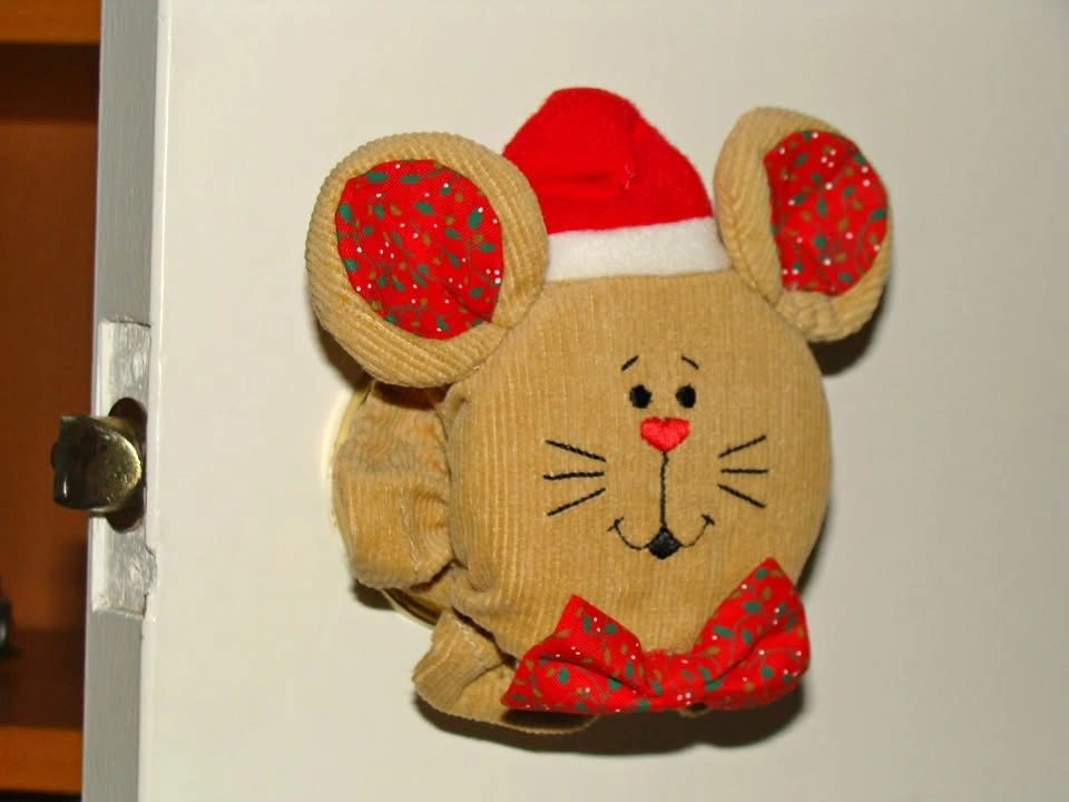 NEW Christmas Reindeer Mouse Door Handle Cover Decorations