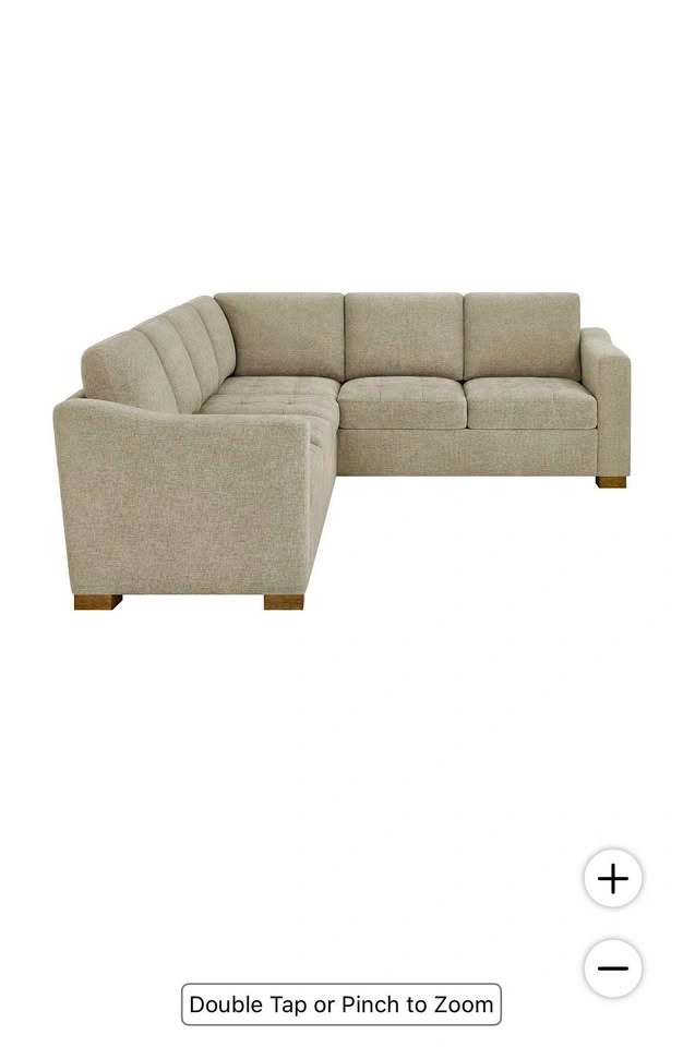 🛋️ ELLSFORD L-Shaped Beige Sectional Sofa – Modern & Comfortable