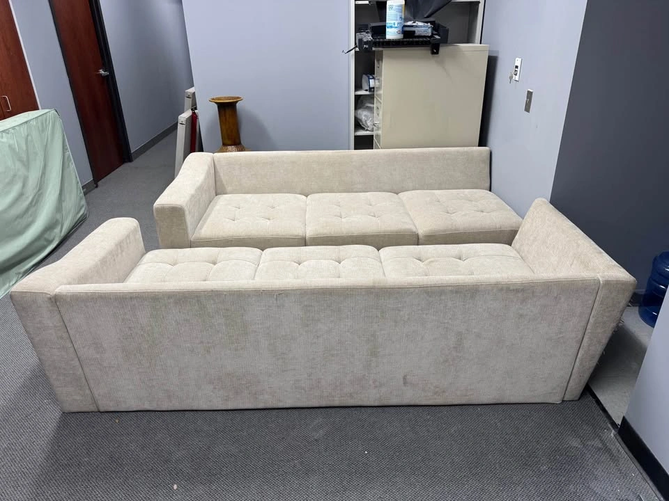 🛋️ ELLSFORD L-Shaped Beige Sectional Sofa – Modern & Comfortable - photo 4