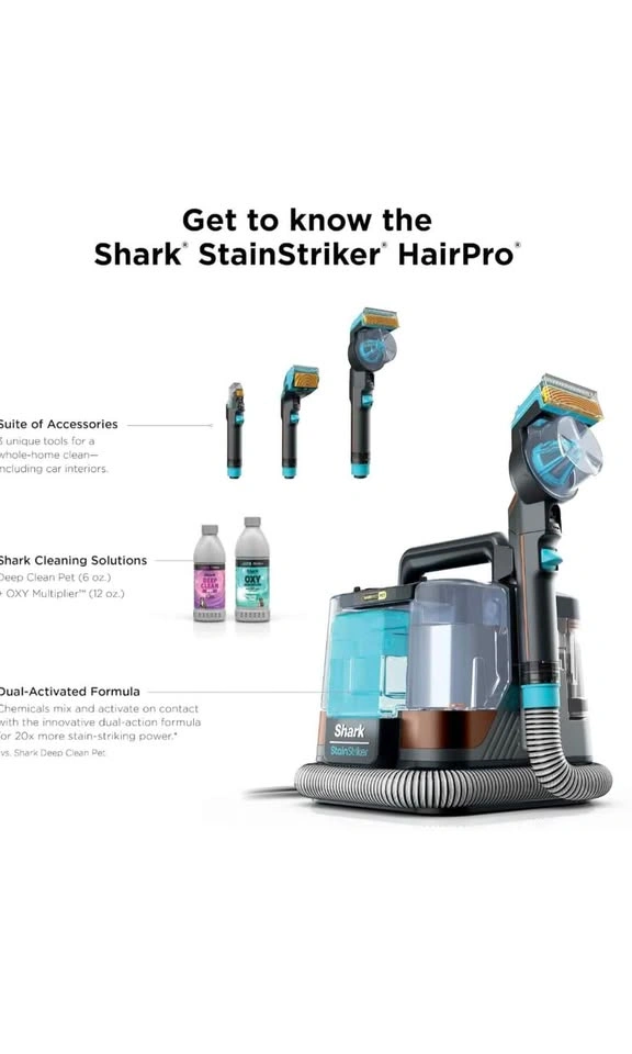 Shark StainStriker HairPro Portable Carpet Cleaner - photo 2