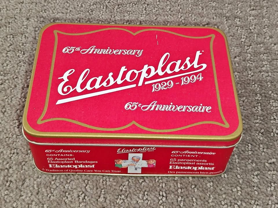 Elastoplast 65th Anniversary Bandage Collectible Empty Tin Box