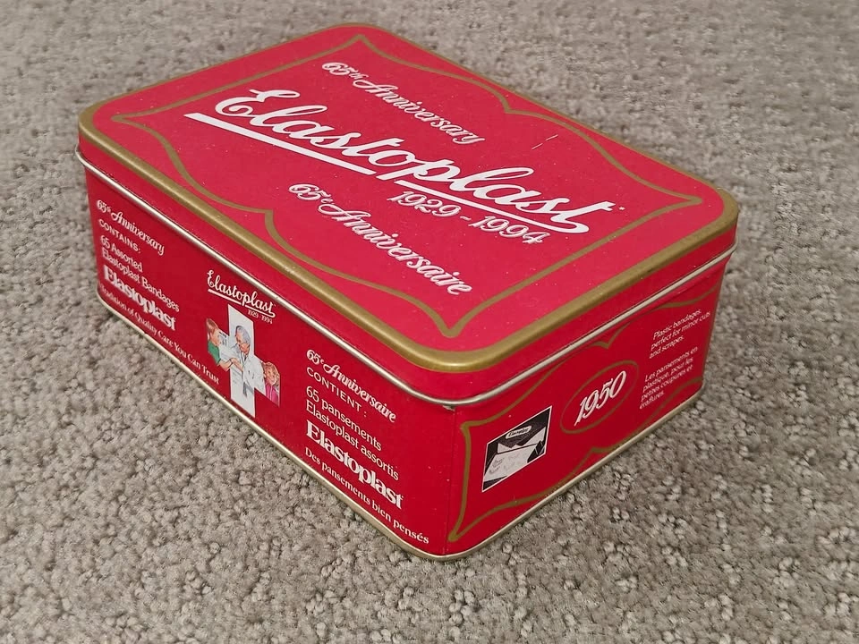 Elastoplast 65th Anniversary Bandage Collectible Empty Tin Box - photo 2