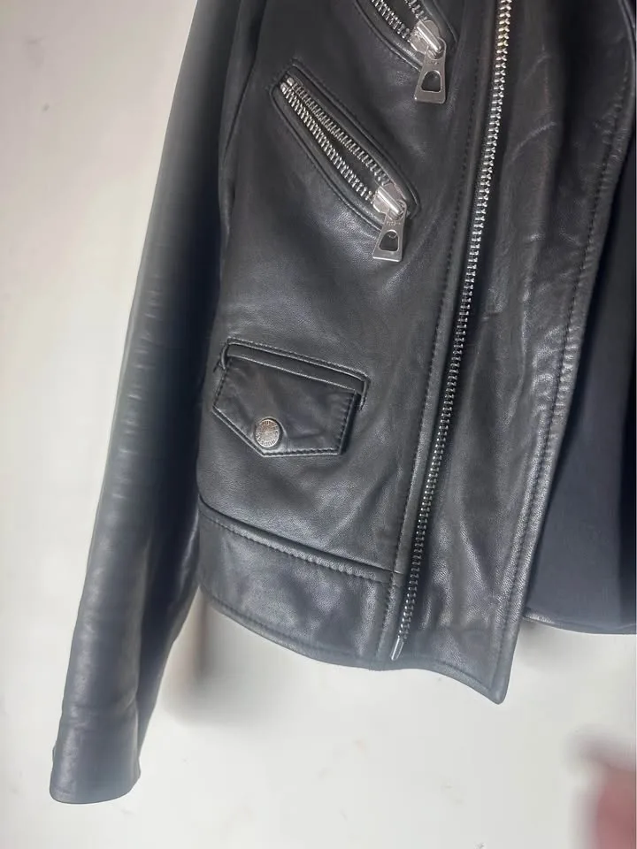 RUDSAK Real Leather Biker Jacket (Size M) image indicator(2)