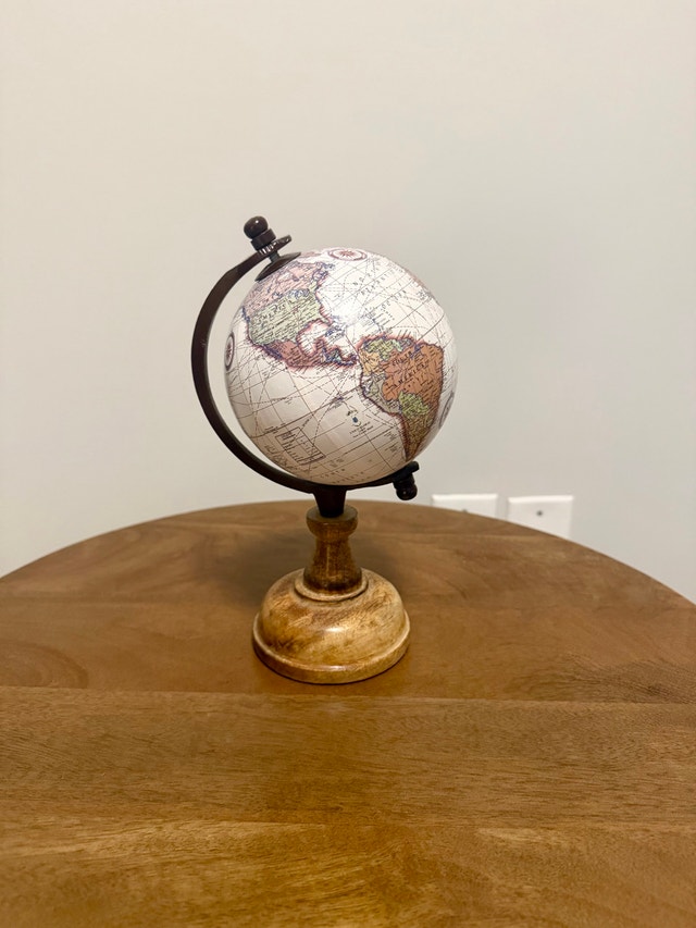 Decorative World Globe – Vintage Style, Desk / Office
