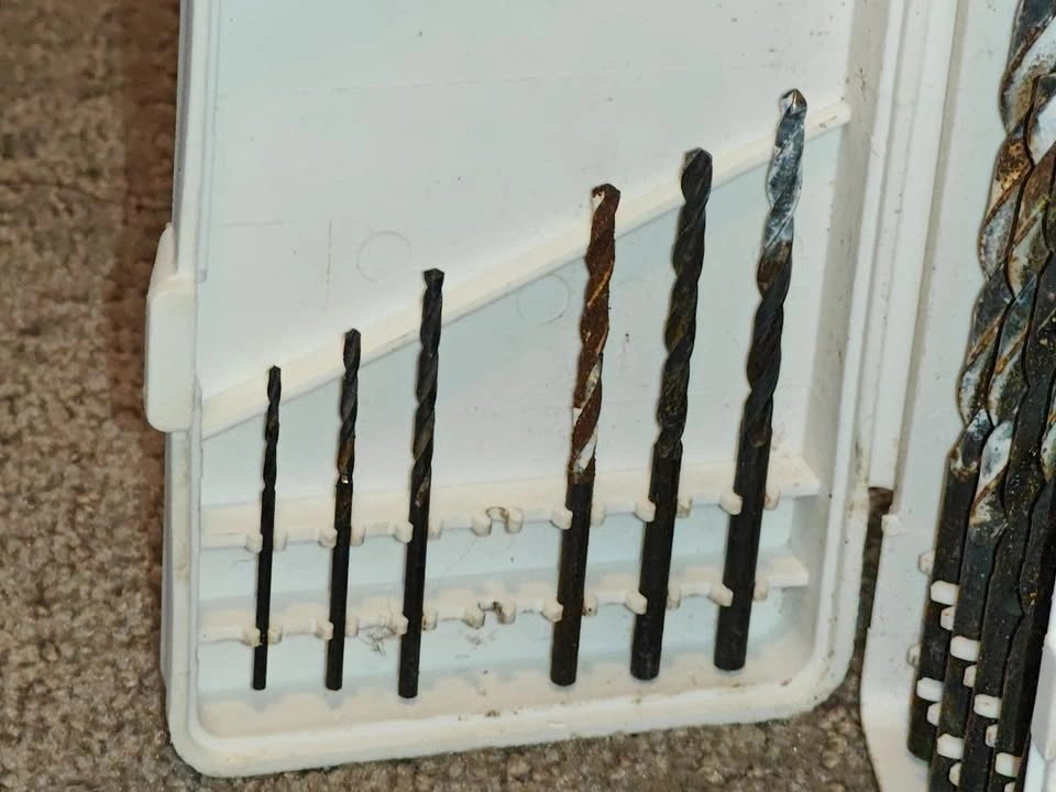12-Piece Vintage High-Speed Steel Drill Bit Set with Case - photo 2