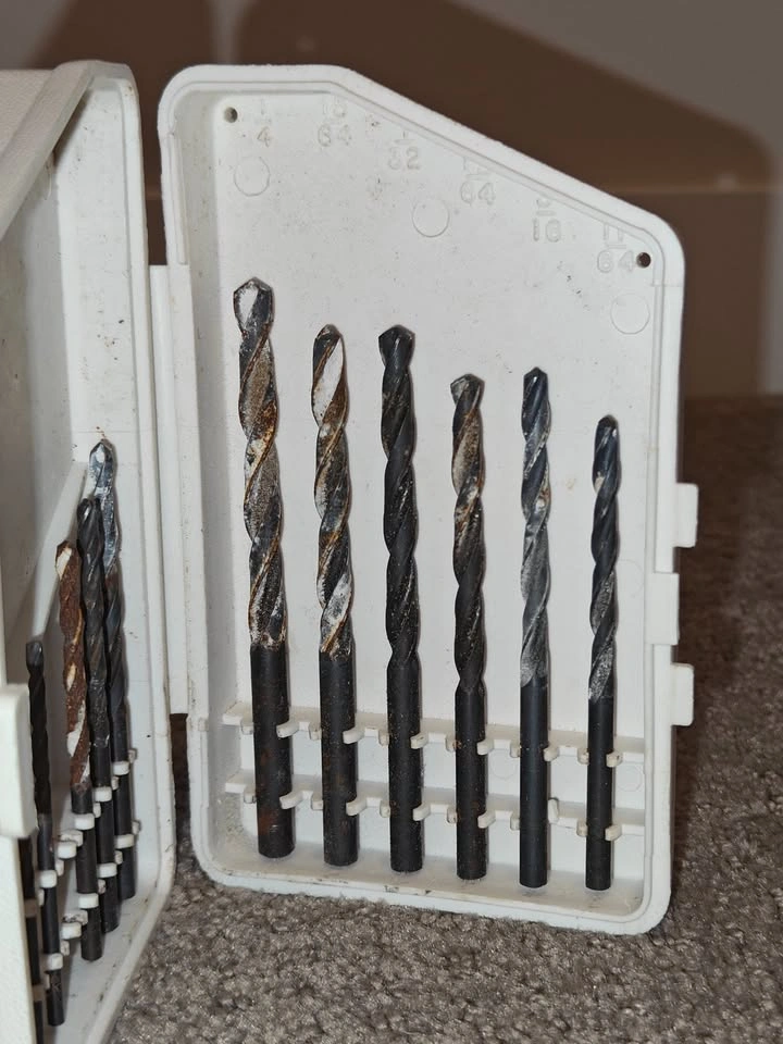 12-Piece Vintage High-Speed Steel Drill Bit Set with Case - photo 5