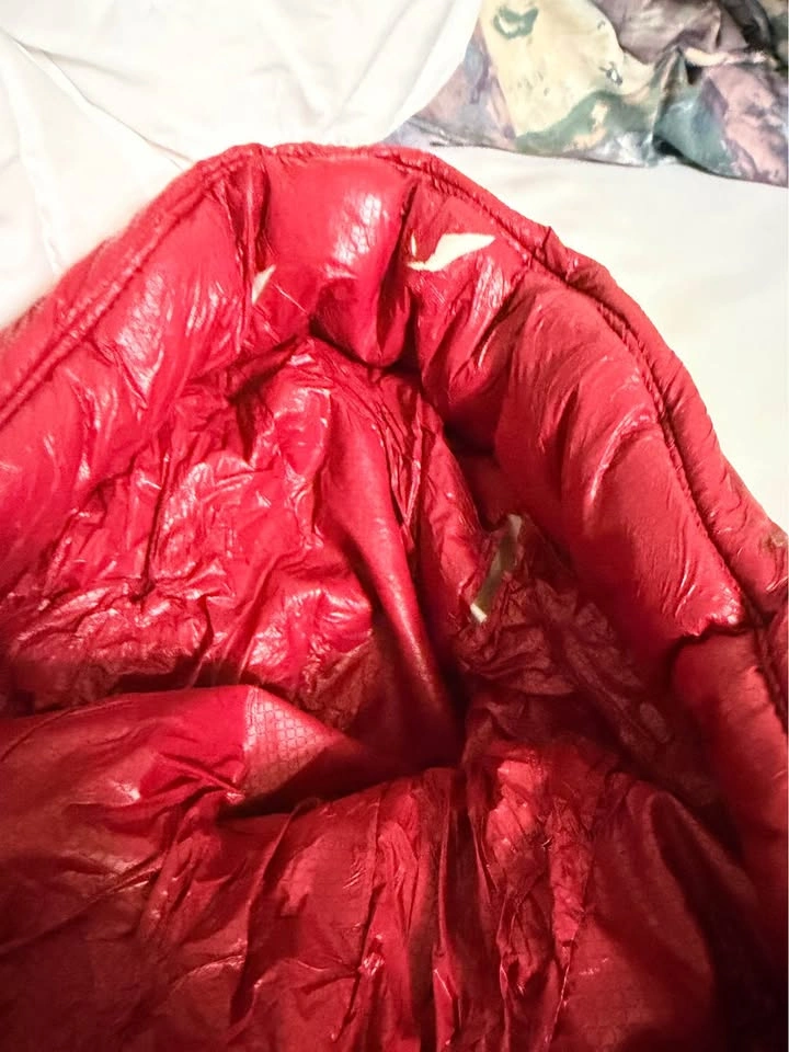 Red Hooded Puffer Jacket — $25 - photo 4