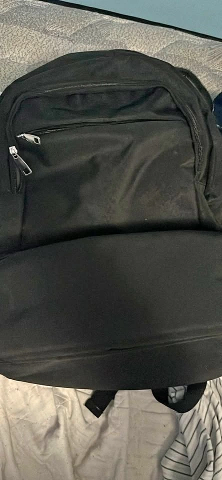 Black Backpack with Insulated Compartment