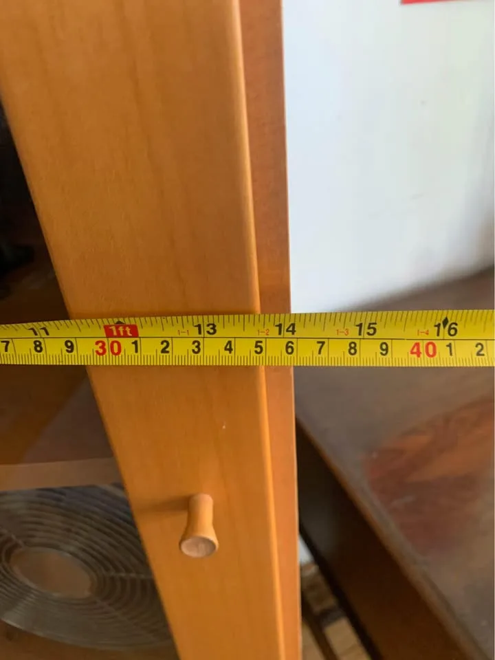 Tall Solid Ikea Bookcase w/ Glass Door image indicator(5)