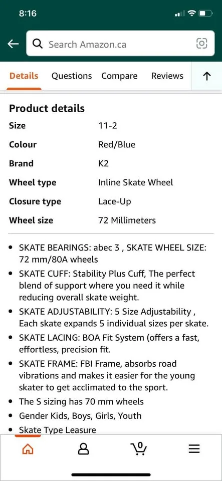 K2 Skate Raider Pro Kids, Adjustable Inline Skate + Pad Set image indicator(5)