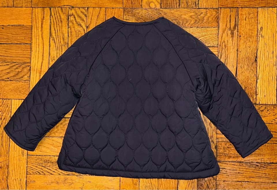 Zara Kids Fleece-Lined Navy Quilted Jacket- SZ 6 Years - photo 3