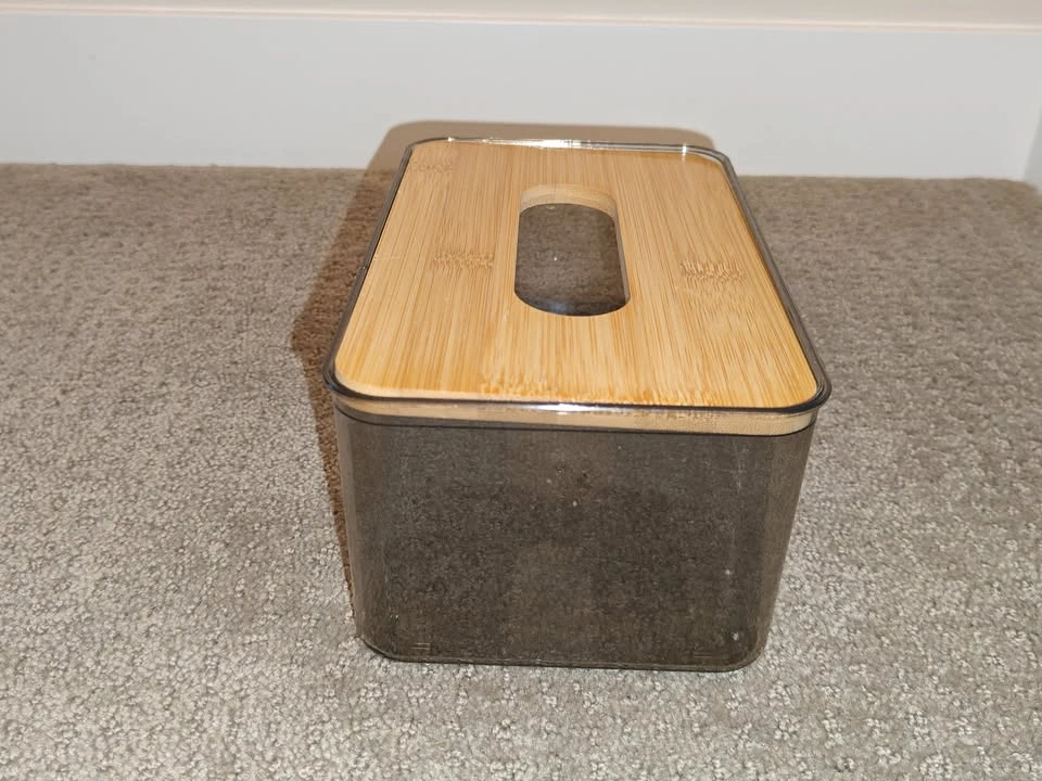 Modern Transparent Tissue Holder / Dryer Sheet Dispenser - photo 5