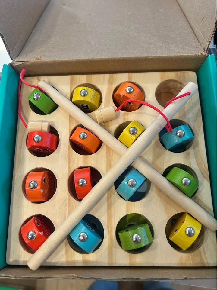 FLITI Wooden Magnetic Fishing Game