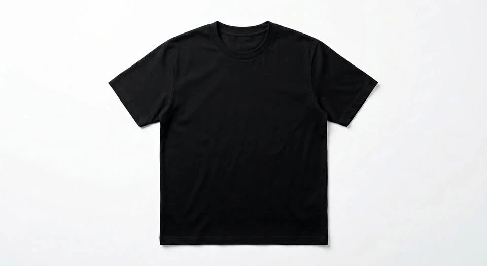 Plain Black T-Shirt – XL