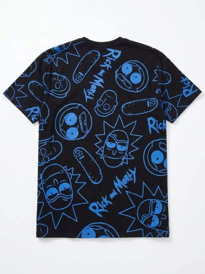 Rick and Morty Graphic T-Shirt – Black/Blue - photo 2