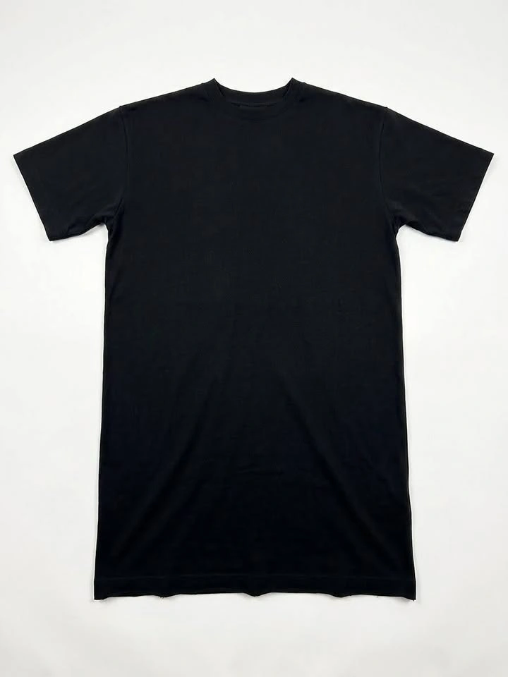 Plain Black T-Shirt — Size XL - photo 2