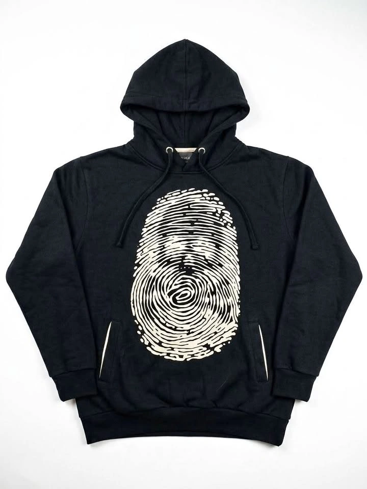 lack VIBES / Skeleton Graphic Hoodie — Size M