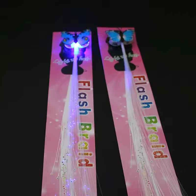 New Butterfly LED Flash Braid Hair Clips - photo 2