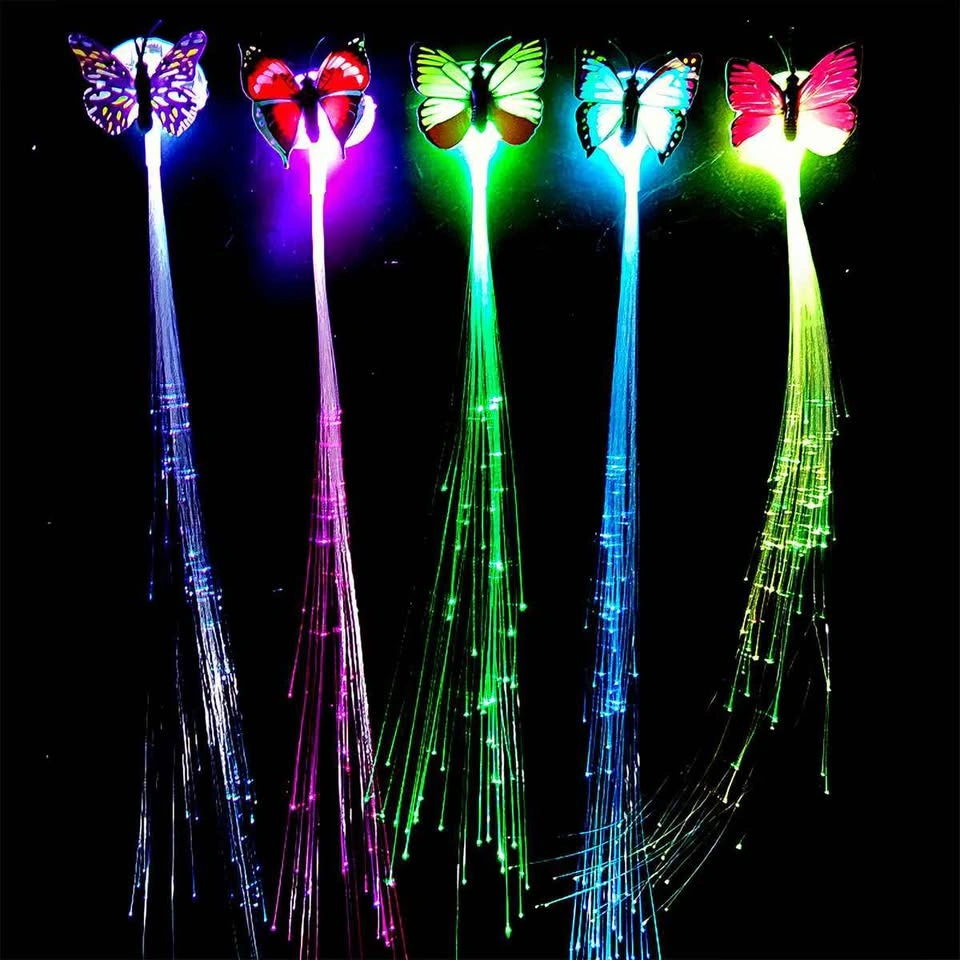 New Butterfly LED Flash Braid Hair Clips - photo 3