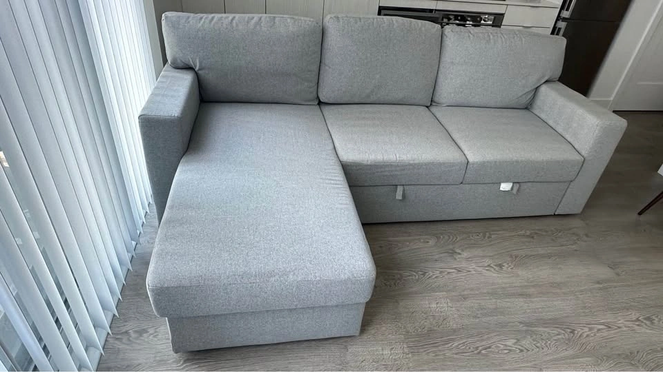 IKEA BÅRSLÖV 3-Seat Sofa-Bed with Storage Chaise - photo 2