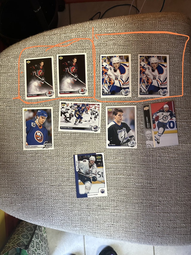 5 Upper Deck ‘93 and 2 duplicate cards
