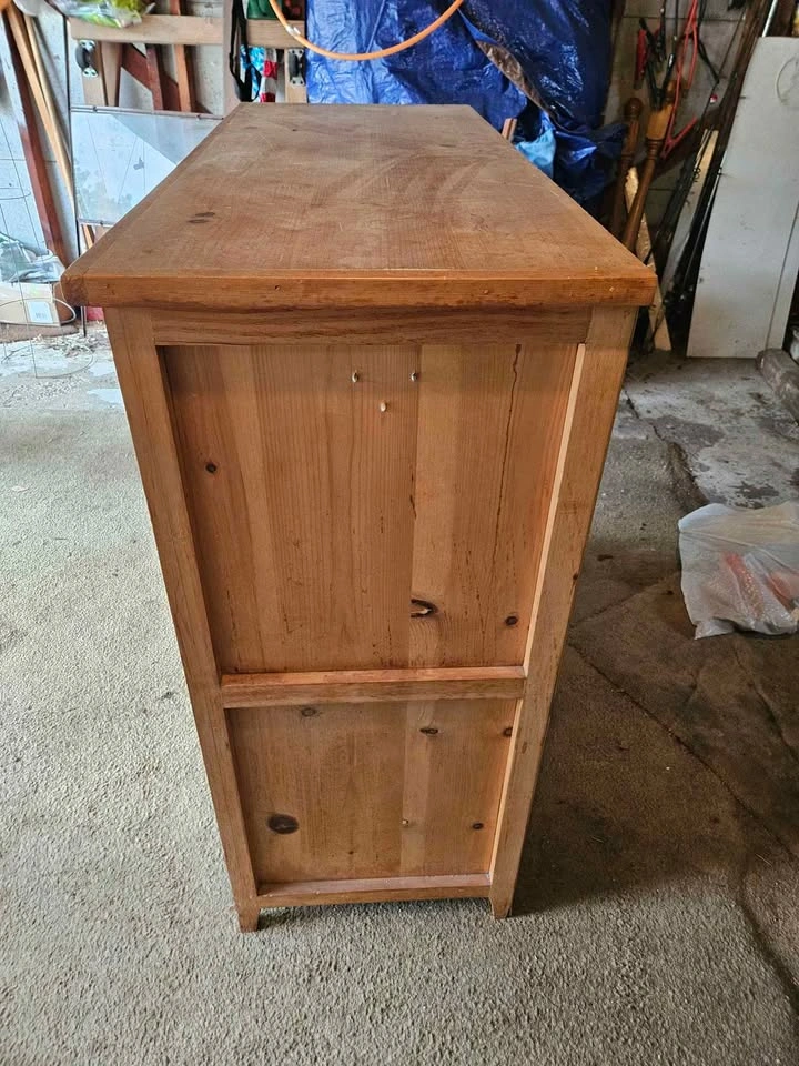 Children's dresser 4 drawers w hanging closet wardrobe - photo 2
