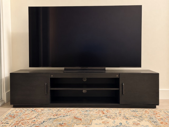 Large Black TV Stand