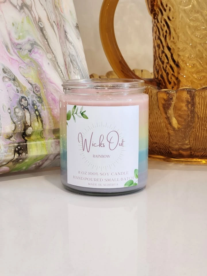 Sweet Scented Rainbow Soy Candles - photo 2