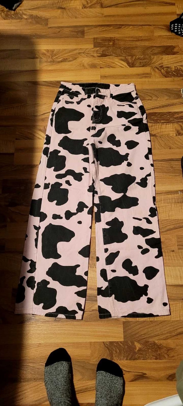Cow Print Jeans