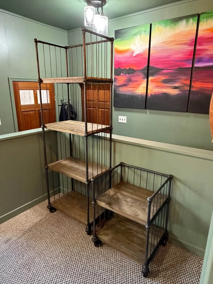 Restoration hardware Industrial Bookcase and End table - photo 3
