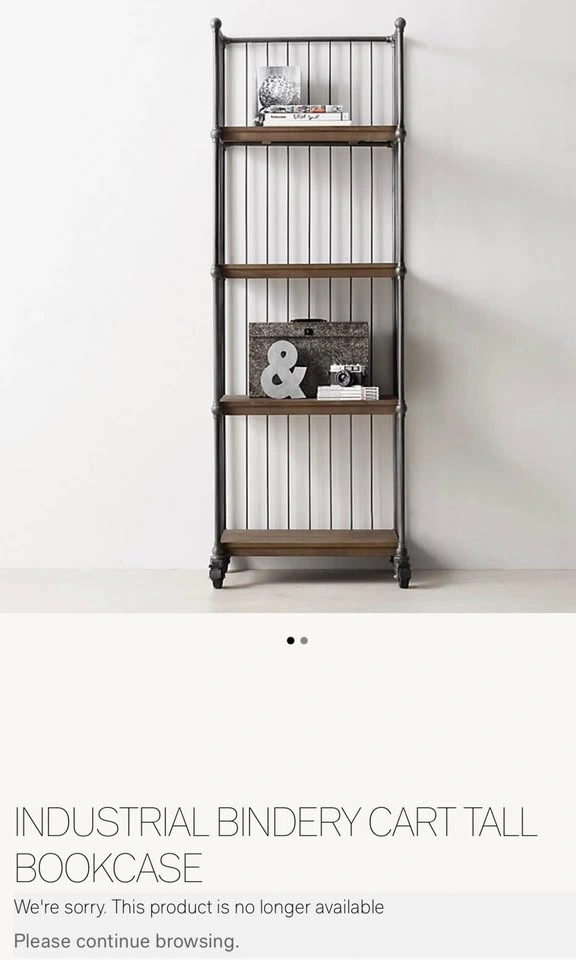 Restoration hardware Industrial Bookcase and End table - photo 4