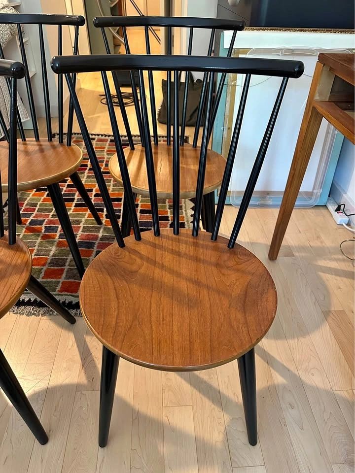 Mid Century Modern Tapiovaara-Style Dining Chairs