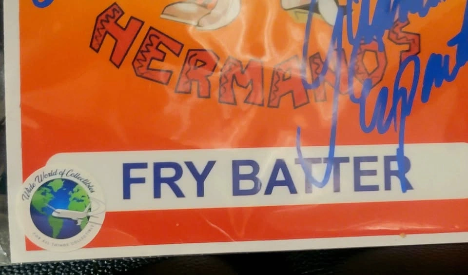3 Signed Giancarlo Esposito Breaking Bad Fry Batter Labels - photo 2