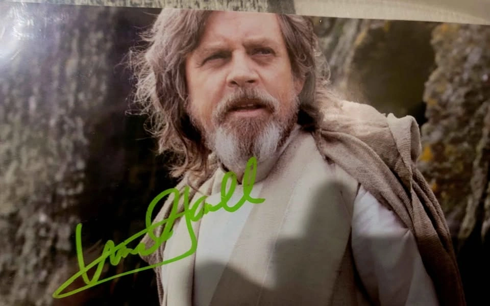 SIGNED MARK HAMILL STAR WARS MOVIE PHOTO C/W COA - photo 2