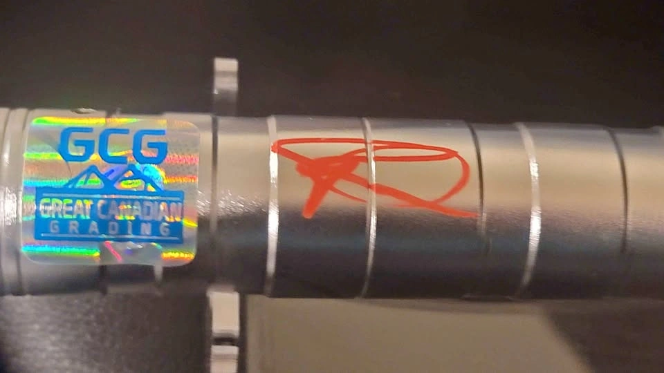 Very Rare Signed Ray Park Darth Maul Lightsaber w/ COA & Stand
