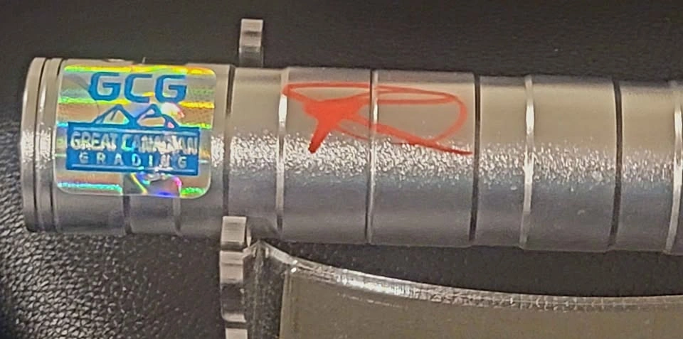 Very Rare Signed Ray Park Darth Maul Lightsaber w/ COA & Stand - photo 3