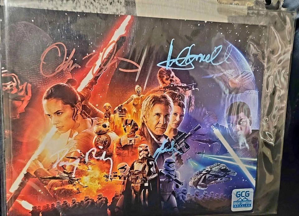 MULTI SIGNED STAR WARS PHOTO C/W COA