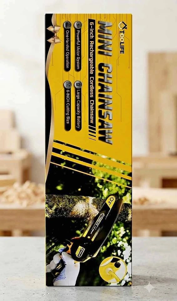 TOOLIFE 6-inch Rechargeable Cordless Mini Chainsaw
