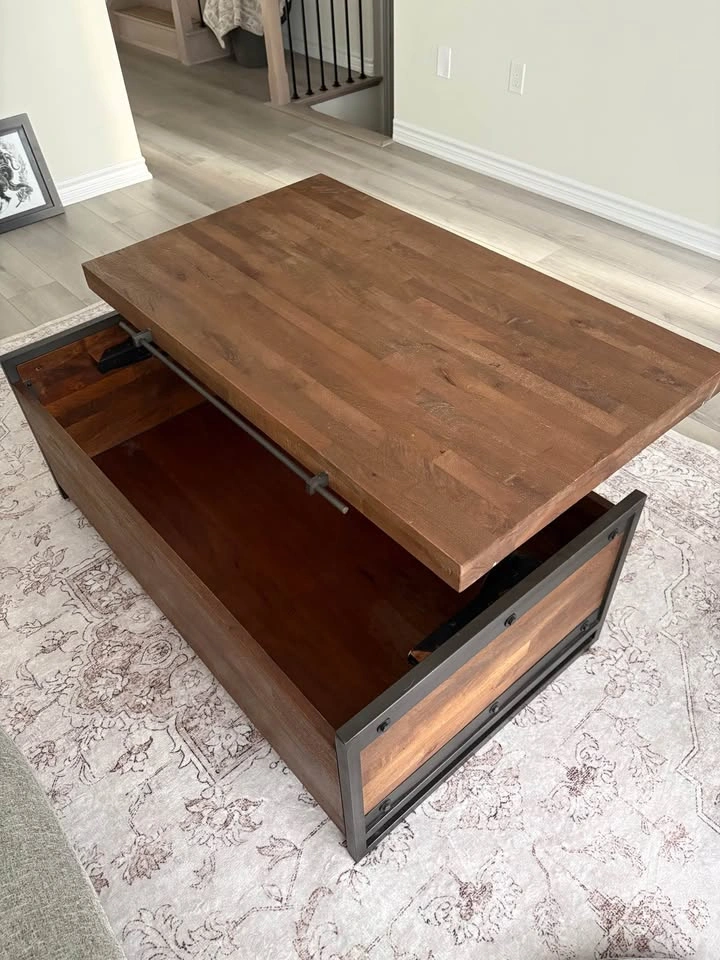 High-end Wooden Jedrek Coffee Table with Storage - photo 3